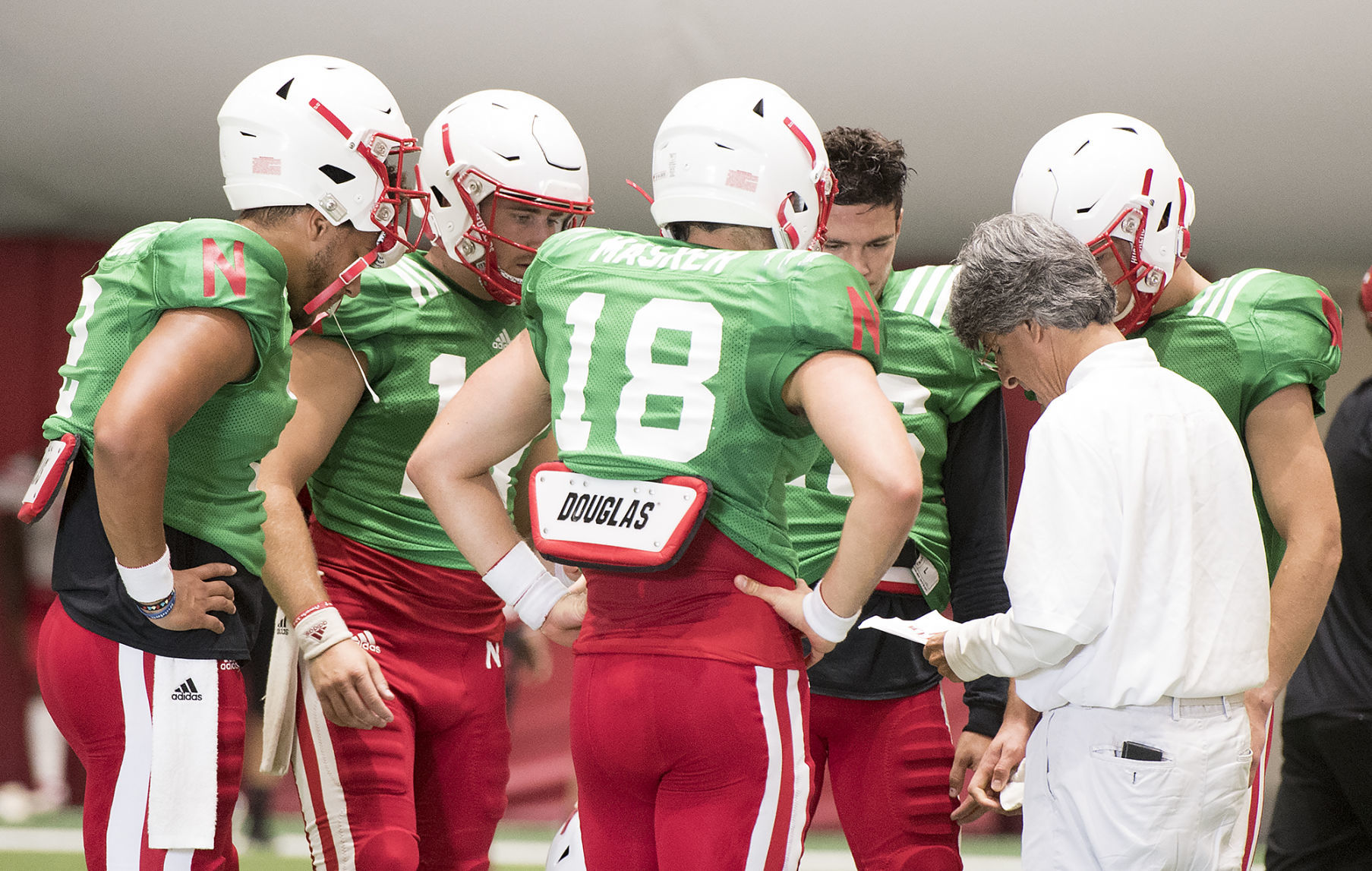 Nebraska football practice, 8/14
